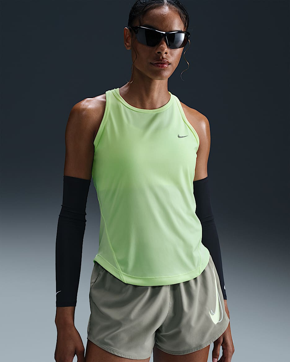 Nike Tempo Women's Dri-FIT Running Tank Top - Barely Volt