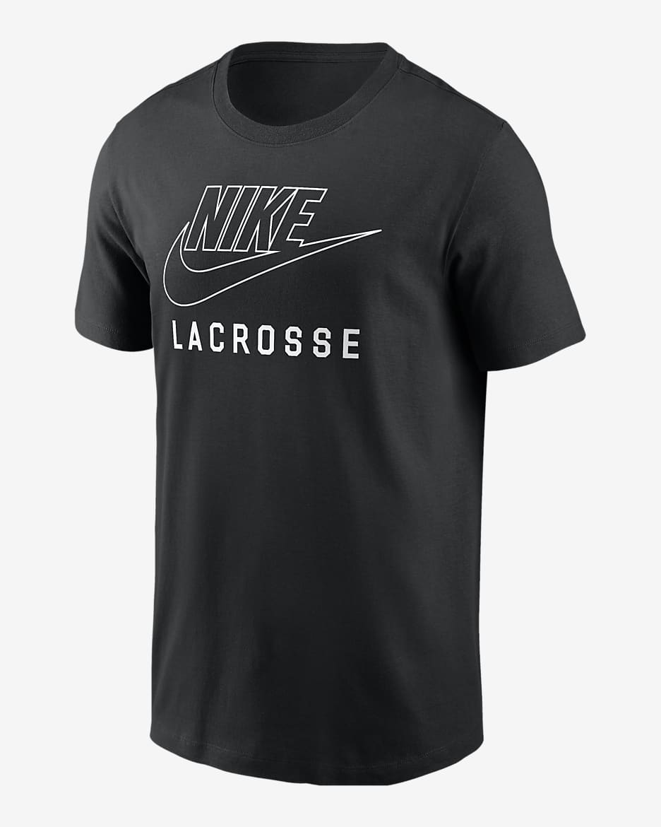 Playera de lacrosse para hombre Nike Swoosh - Negro