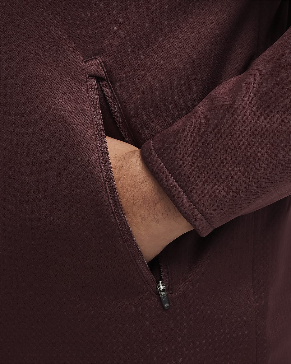 Nike Sphere Miler Men's Therma-FIT Water-Repellent Running Jacket - Burgundy Crush/Burgundy Crush