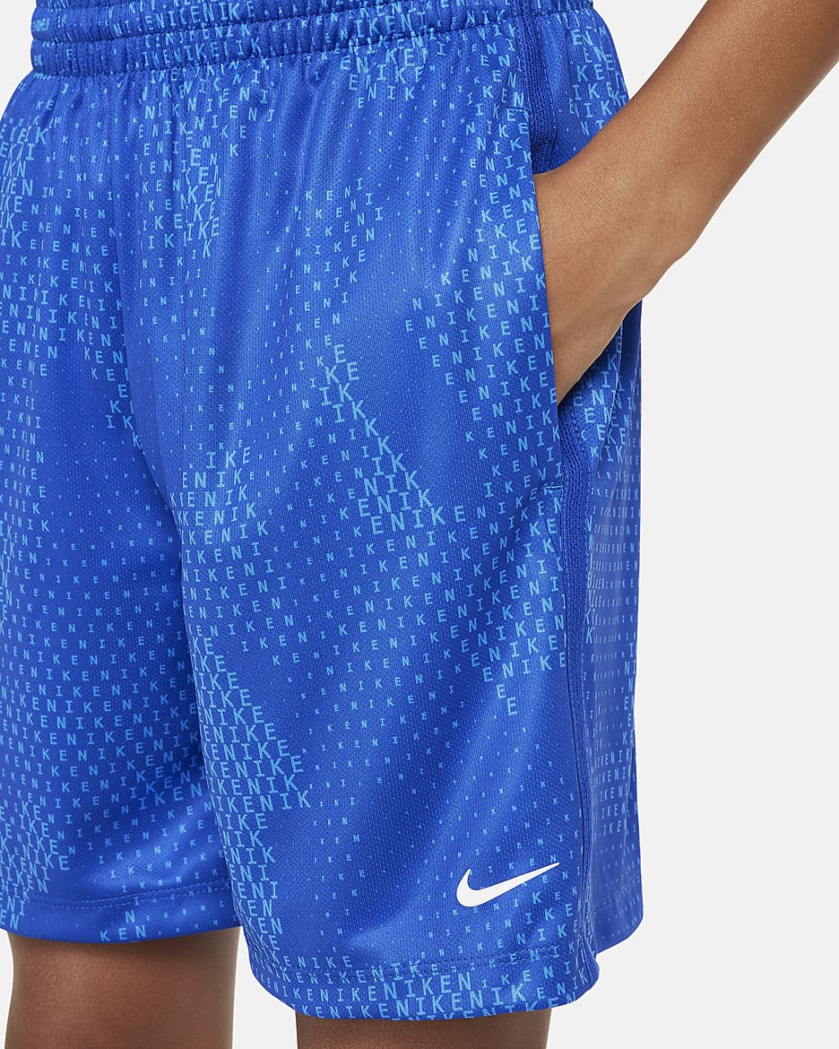 Nike Multi Older Kids' (Boys') Dri-FIT Shorts - Game Royal/White