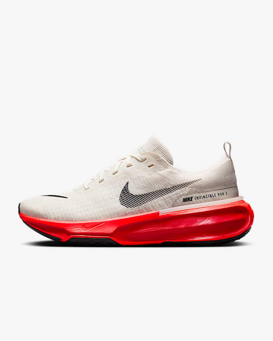 Nike Invincible 3 Straßenlaufschuh für Herren - Phantom/Bright Crimson/University Red/Schwarz