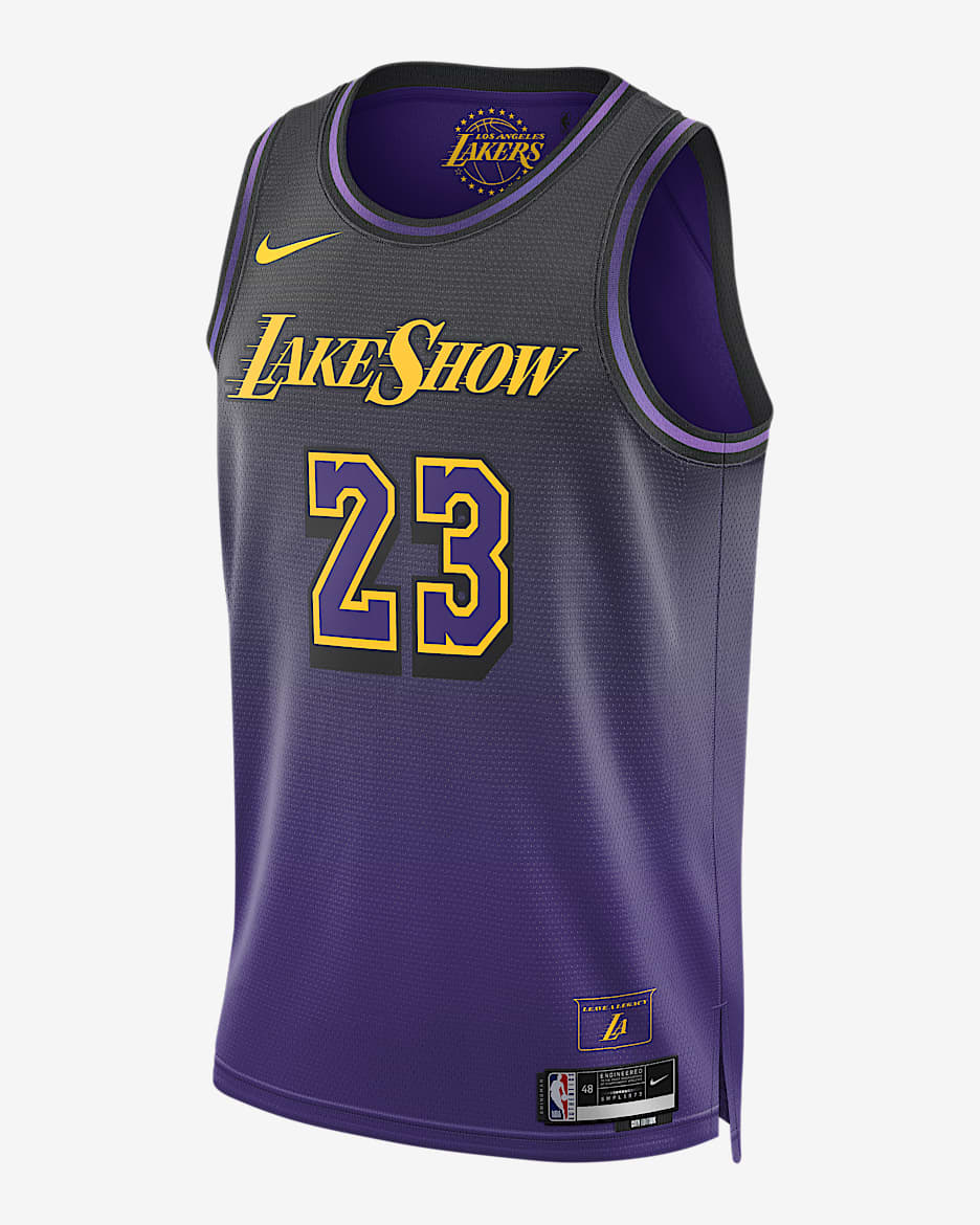LeBron James Los Angeles Lakers 2024/25 City Edition Men's Nike Dri-FIT NBA Swingman Jersey - Field Purple