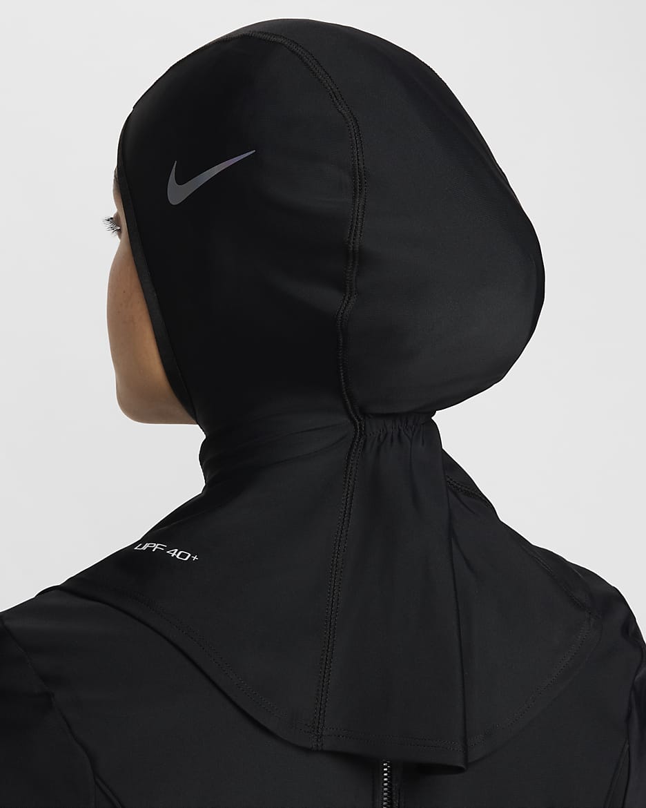 Nike Swim Victory Hiyab - Mujer - Negro/Negro