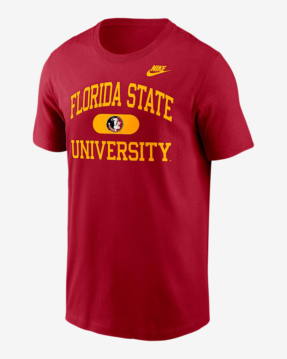 Playera universitaria Nike para hombre Florida State Legacy Alma Mater - Granate