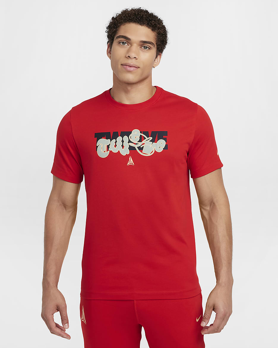 Playera de básquetbol Nike Dri-FIT para hombre Ja - Rojo universitario