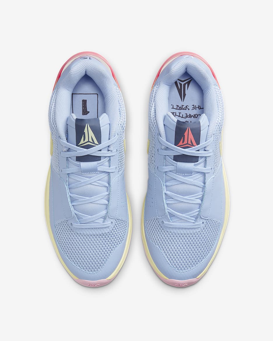 Ja 1 'Day One' EP Basketball Shoes - Cobalt Bliss/Hot Punch/Medium Soft Pink/Citron Tint