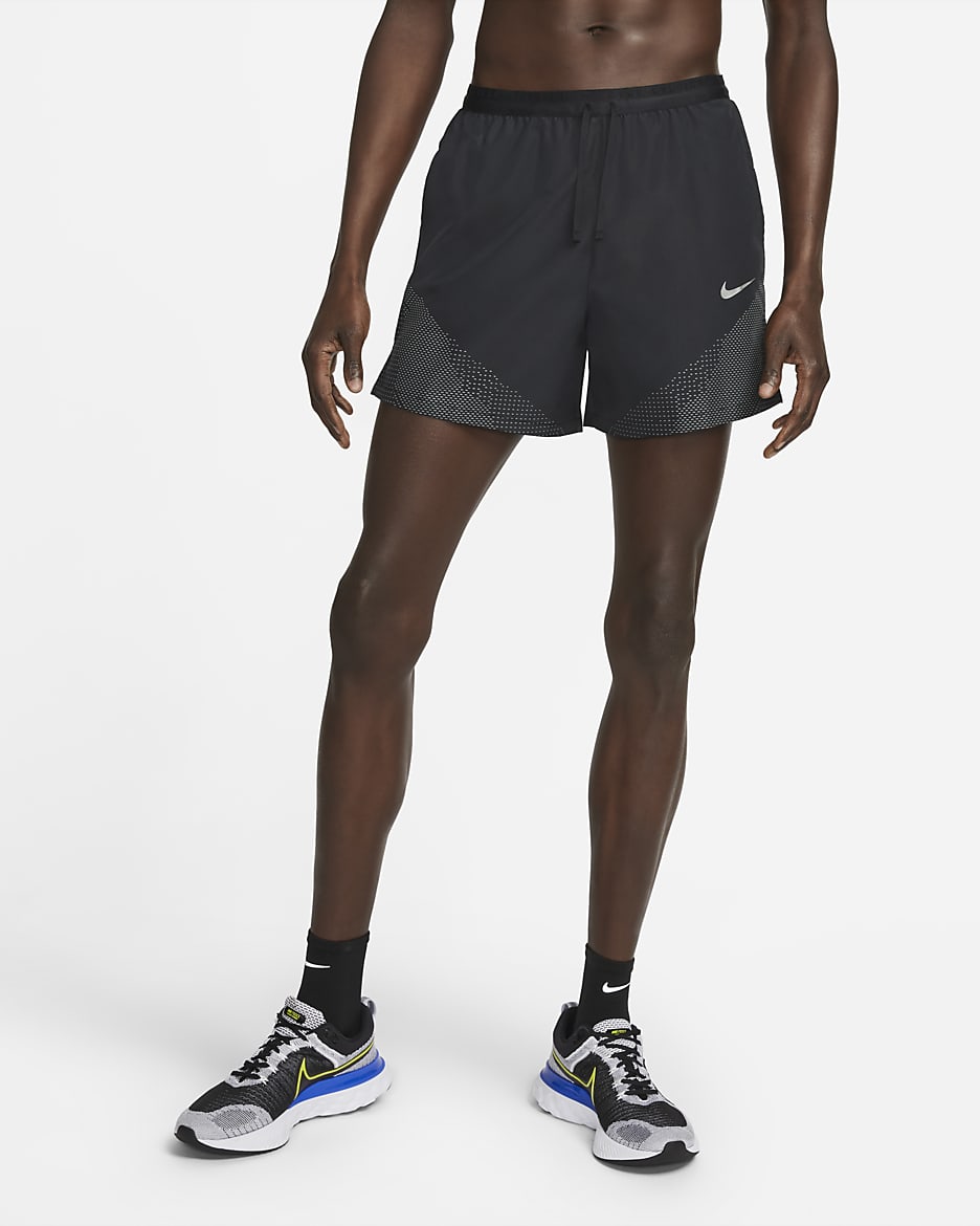 Shorts de Running forrados de 18 cm para hombre Nike Dri-FIT Running Division Flex Stride - Negro