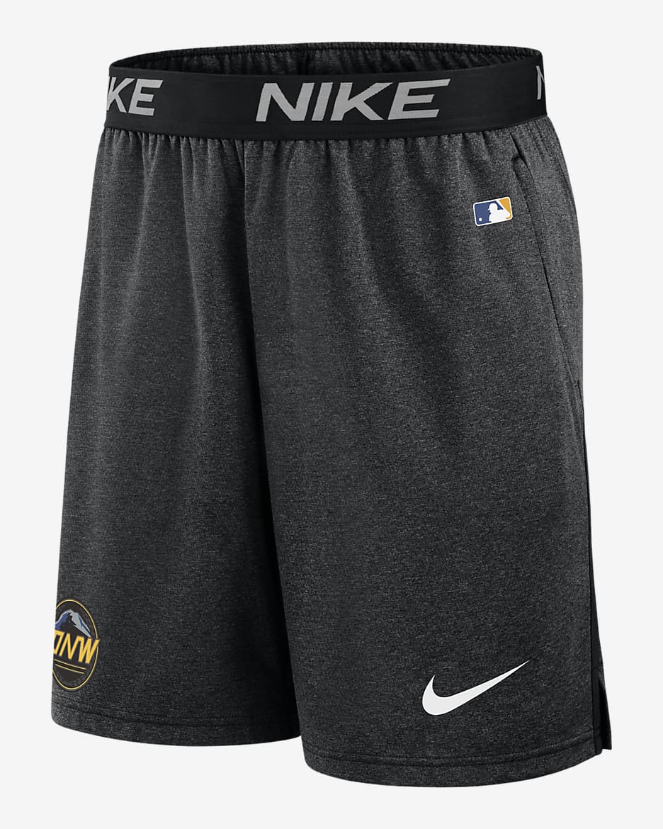 Seattle Mariners City Connect Practice Men's Nike Dri-FIT MLB Shorts - Black