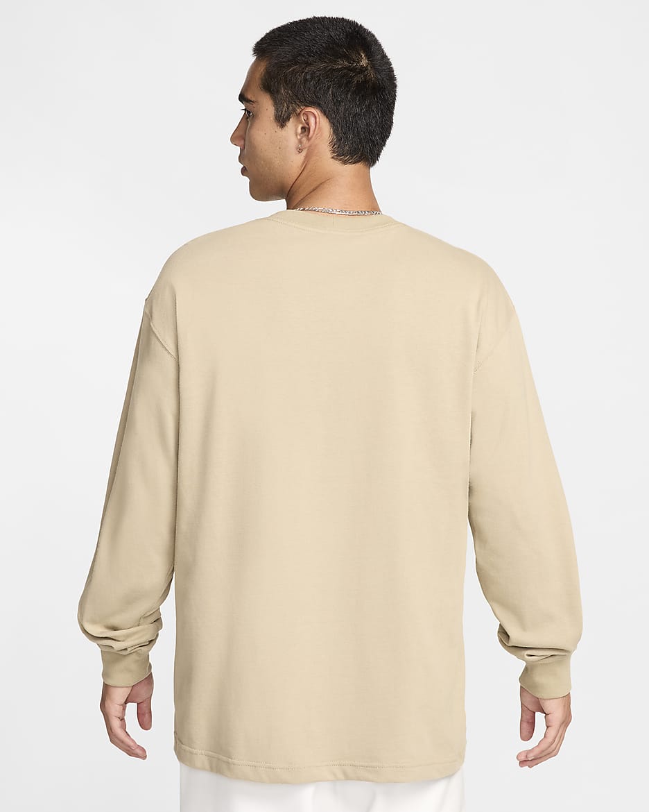 Nike "Made in USA" Men's Long-Sleeve T-Shirt - Khaki/White