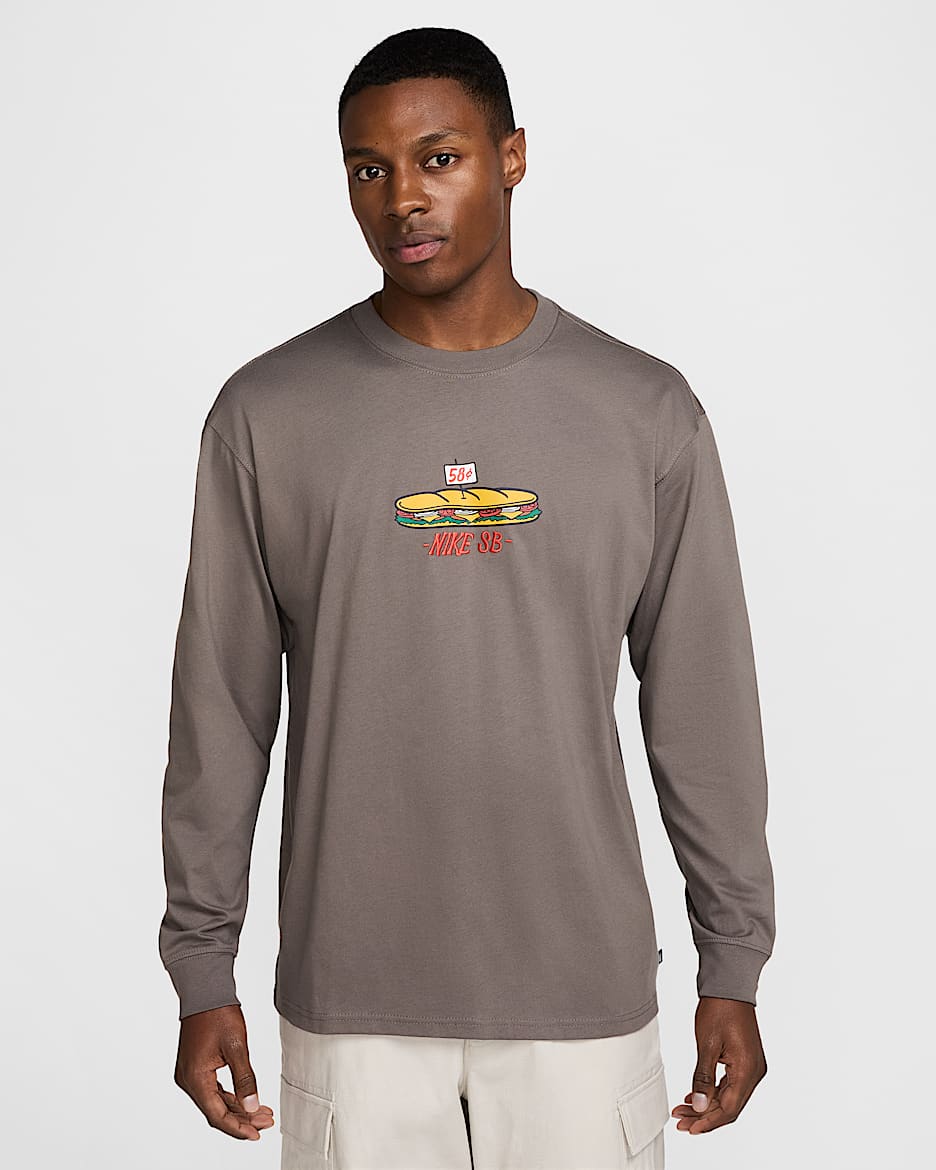 Playera de skateboarding de manga larga Max90 Nike SB - Cueva