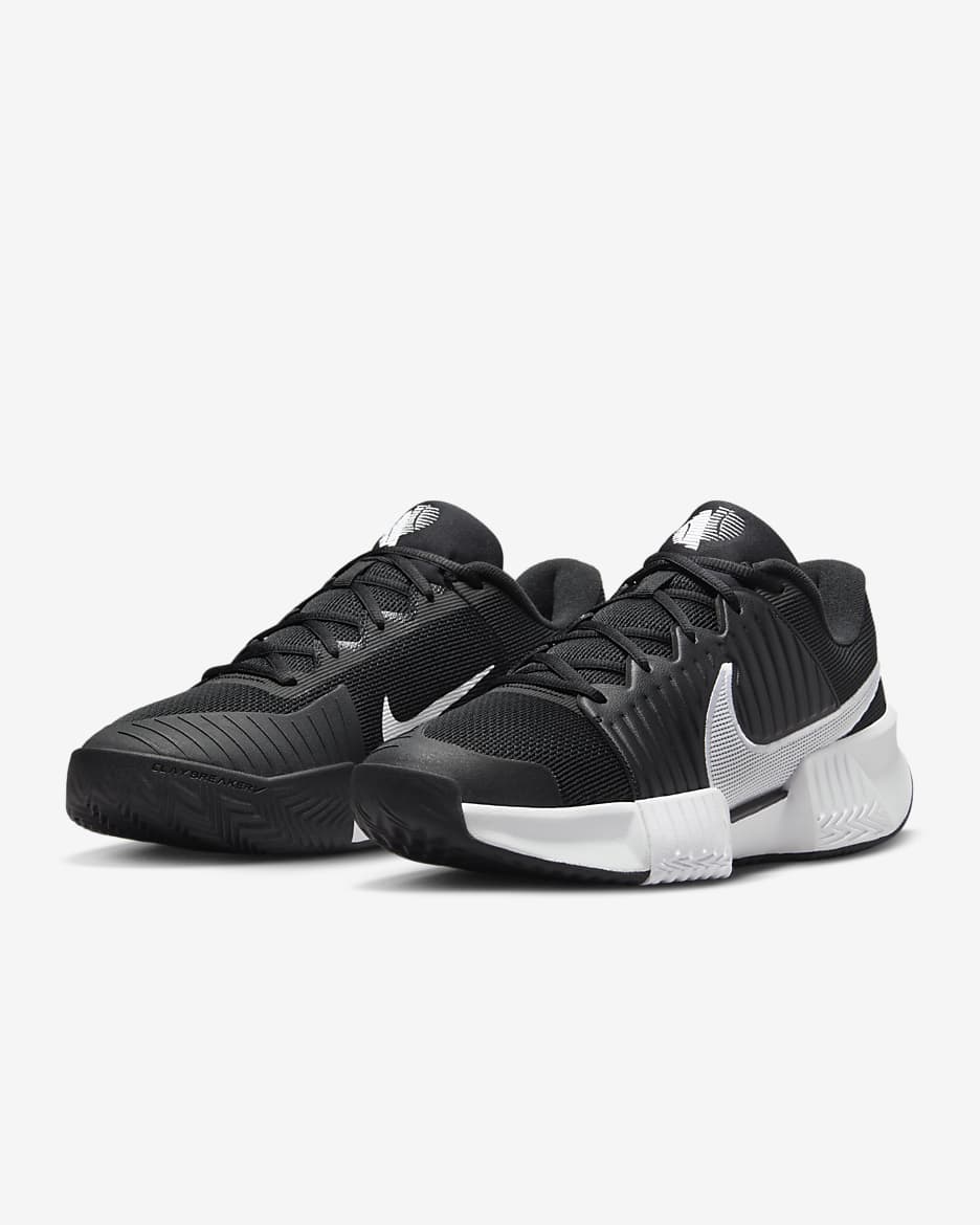 Nike Zoom GP Challenge Pro Clay Court-tennissko til mænd - sort/sort/hvid