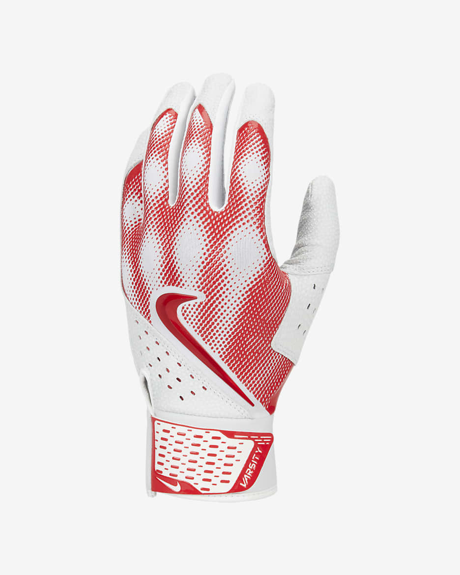 Nike Alpha Varsity Batting Gloves (1 Pair) - White