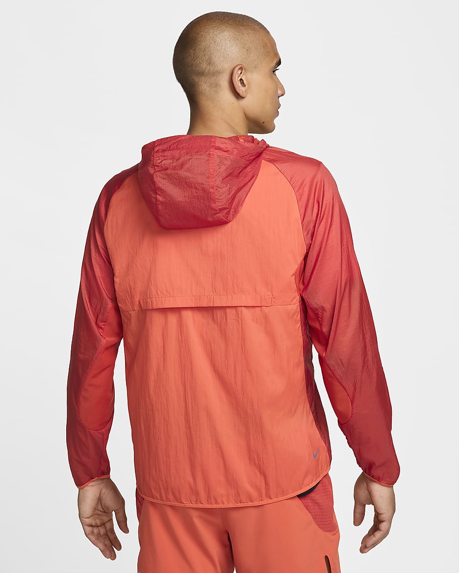 Nike Trail Aireez Men's Running Jacket - Vintage Coral/Dragon Red/Black