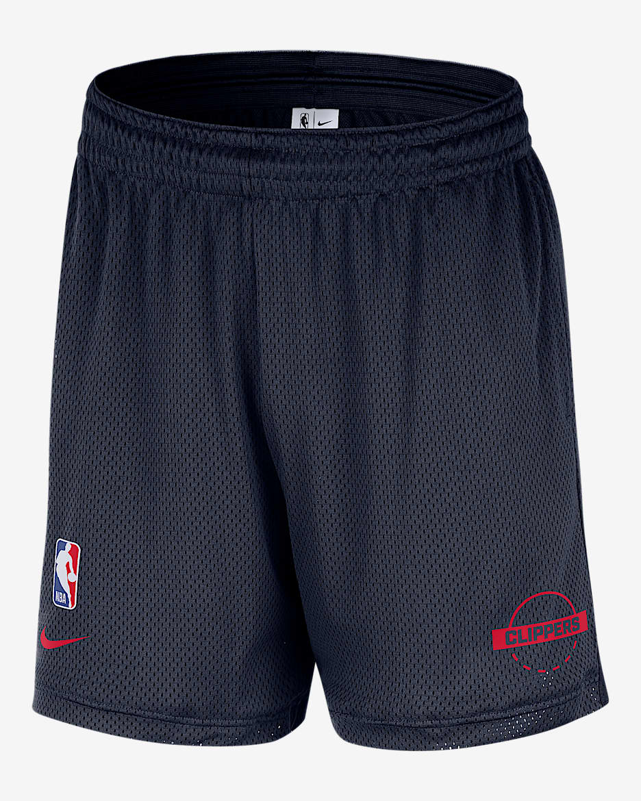 LA Clippers Men's Nike NBA Mesh Shorts - College Navy/University Red