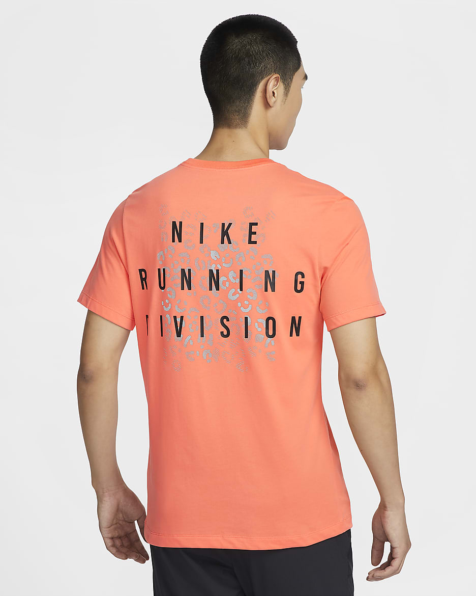 Nike Running Division Men's Dri-FIT Running T-Shirt - Light Wild Mango