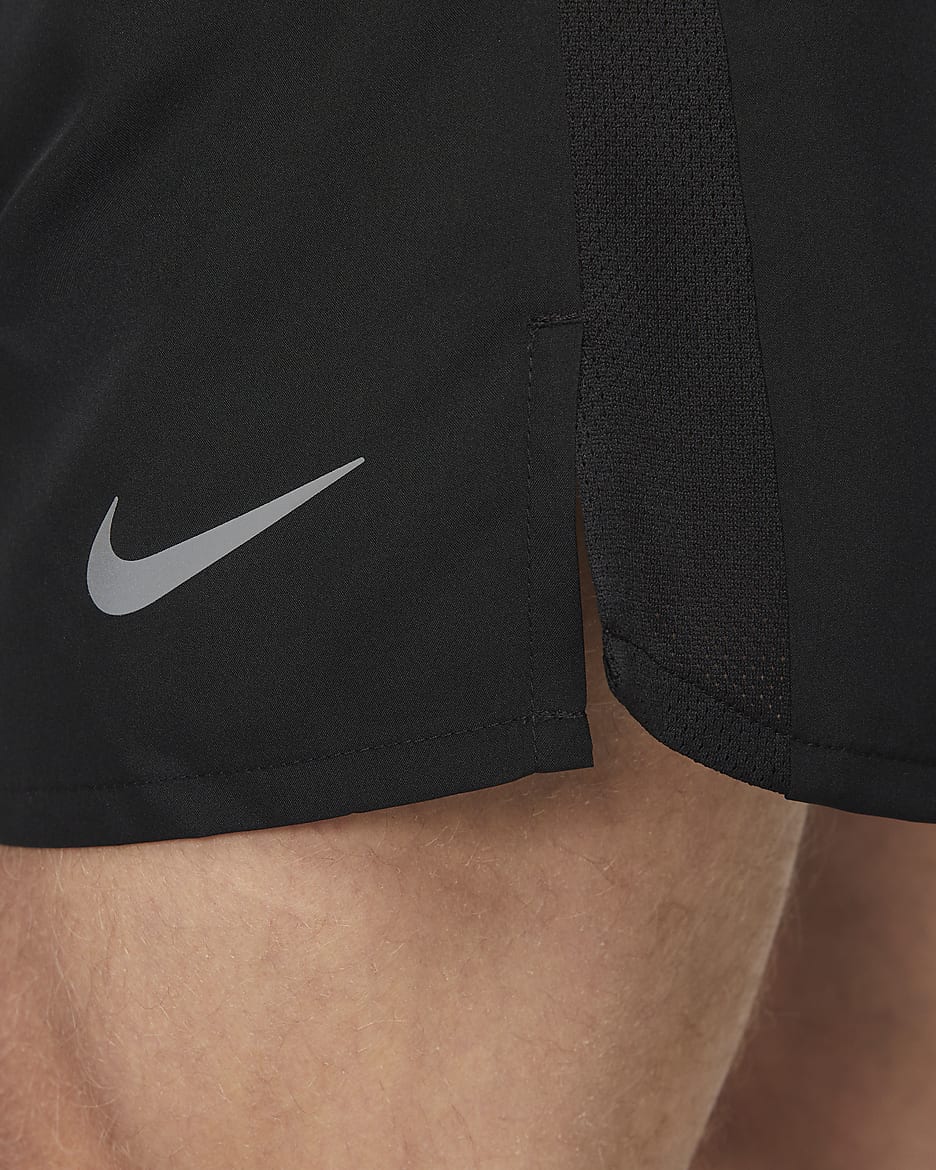 Nike Challenger Men's Dri-FIT 18cm (approx.) Brief-Lined Running Shorts - Black/Black/Black