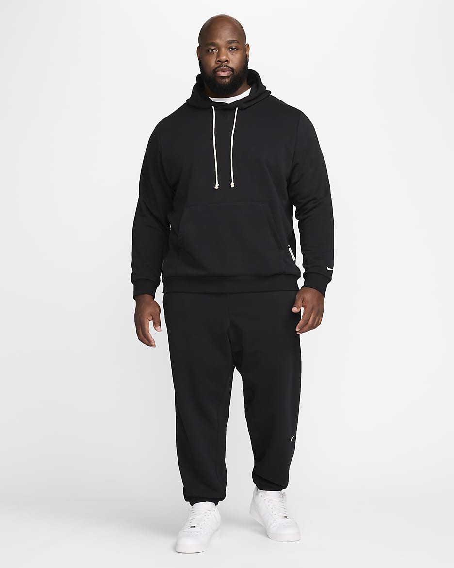 Baskethuvtröja Nike Dri-FIT Standard Issue för män - Svart/Pale Ivory