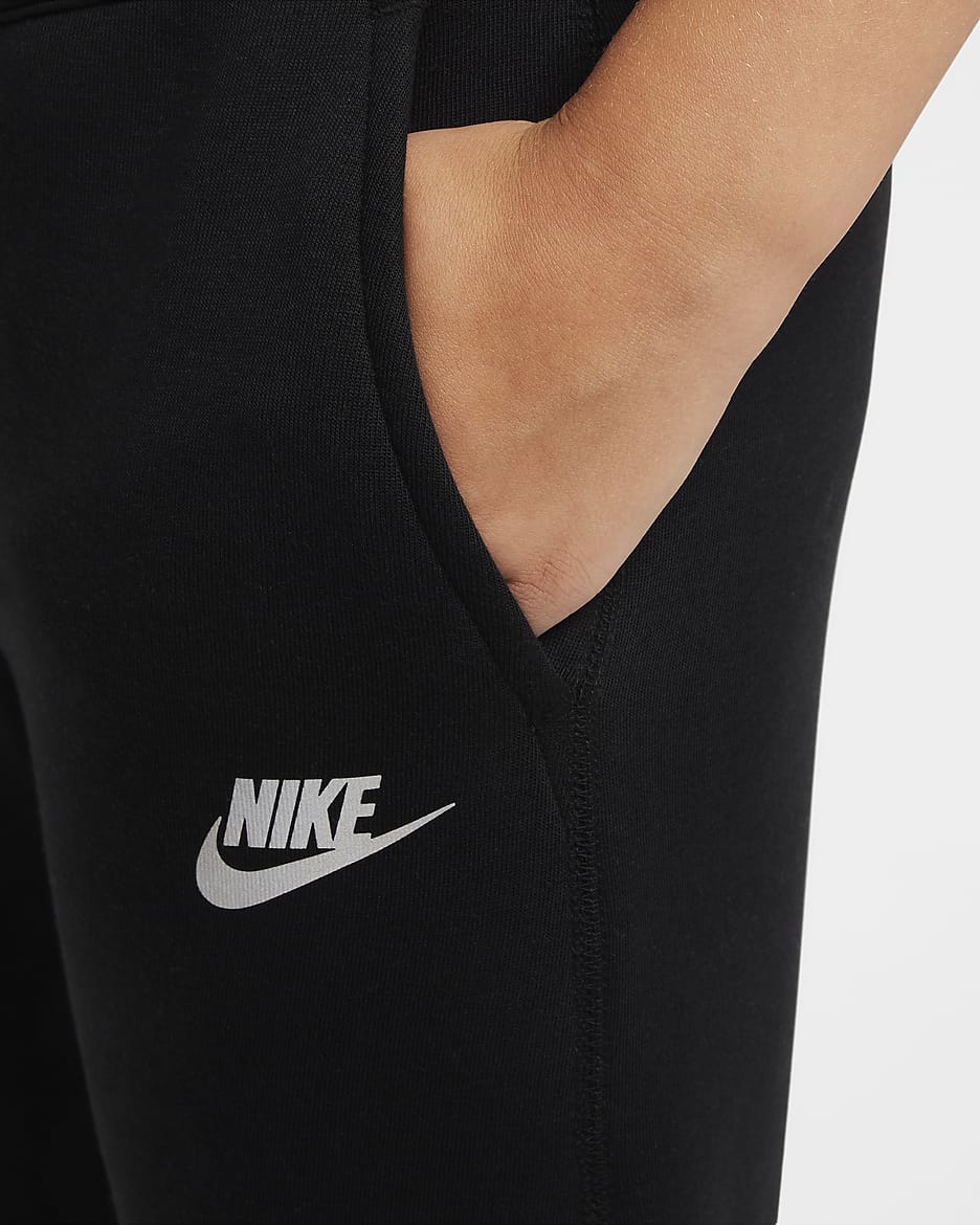 Nike Sportswear Tech Fleece fényvisszaverő szabadidőnadrág nagyobb gyerekeknek - Fekete