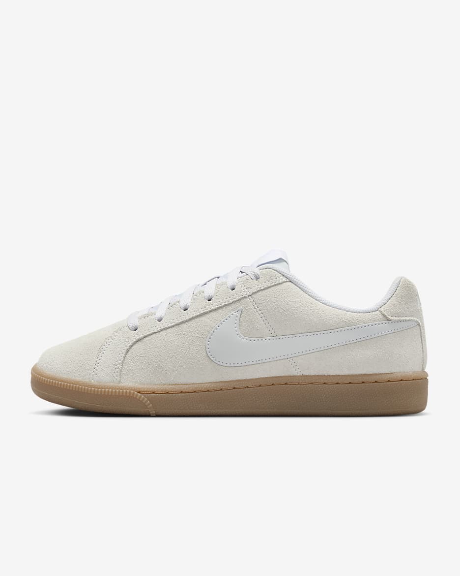 รองเท้าผู้หญิง Nike Court Royale Suede - Pure Platinum/Gum Light Brown/ขาว/Pure Platinum