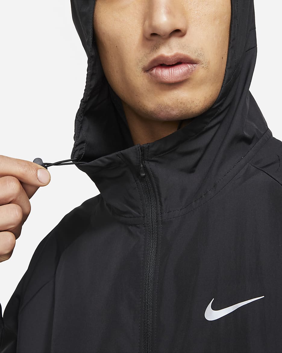 Nike Repel Miler Men's Running Jacket - Black/Black