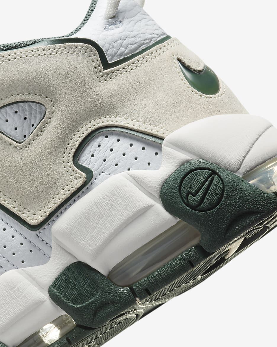 Tenis para hombre Nike Air More Uptempo '96 - Blanco/Verde vintage/Blanco cumbre/Mar de cristal