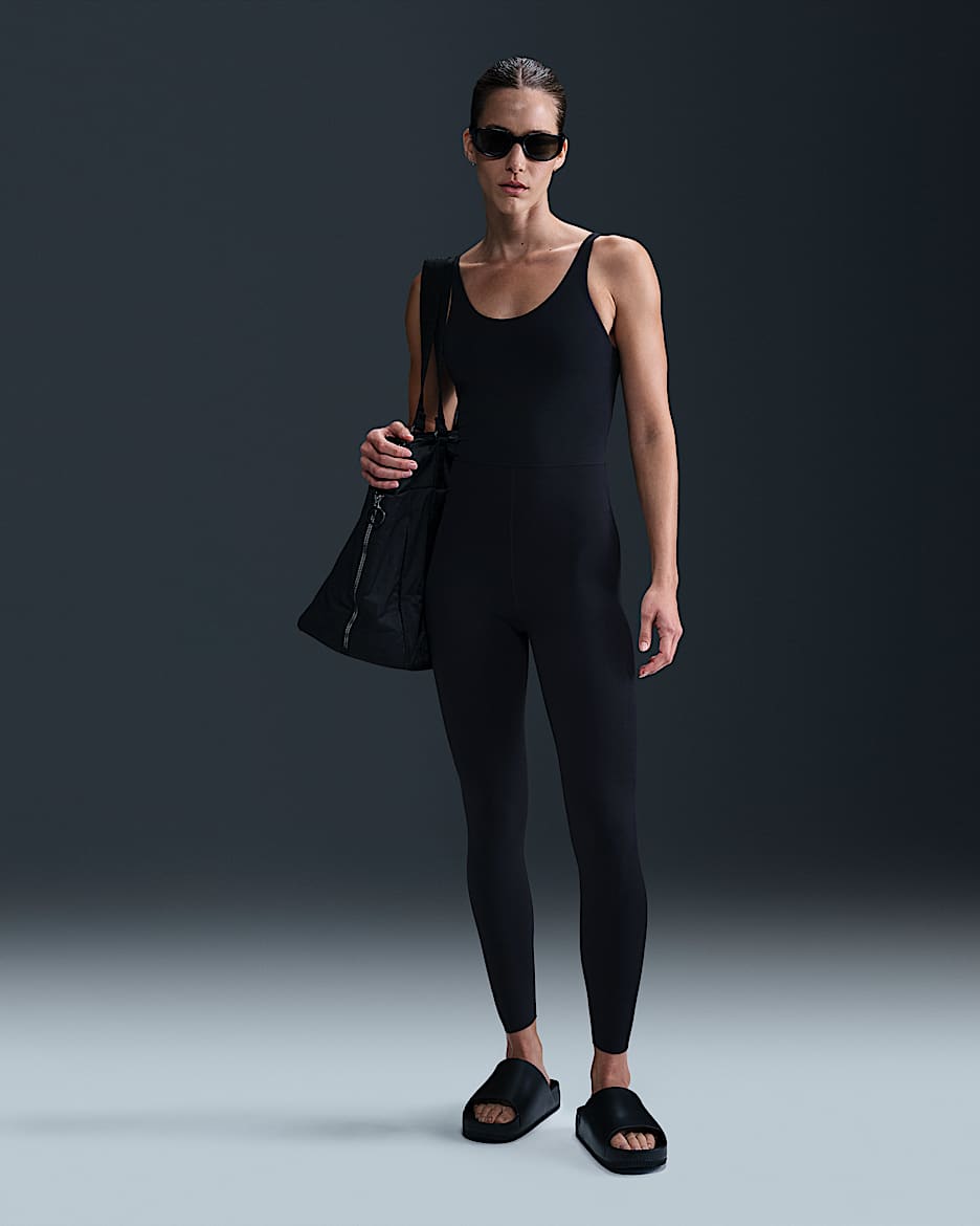 Body de 7/8 Dri-FIT para mujer Nike Zenvy - Negro
