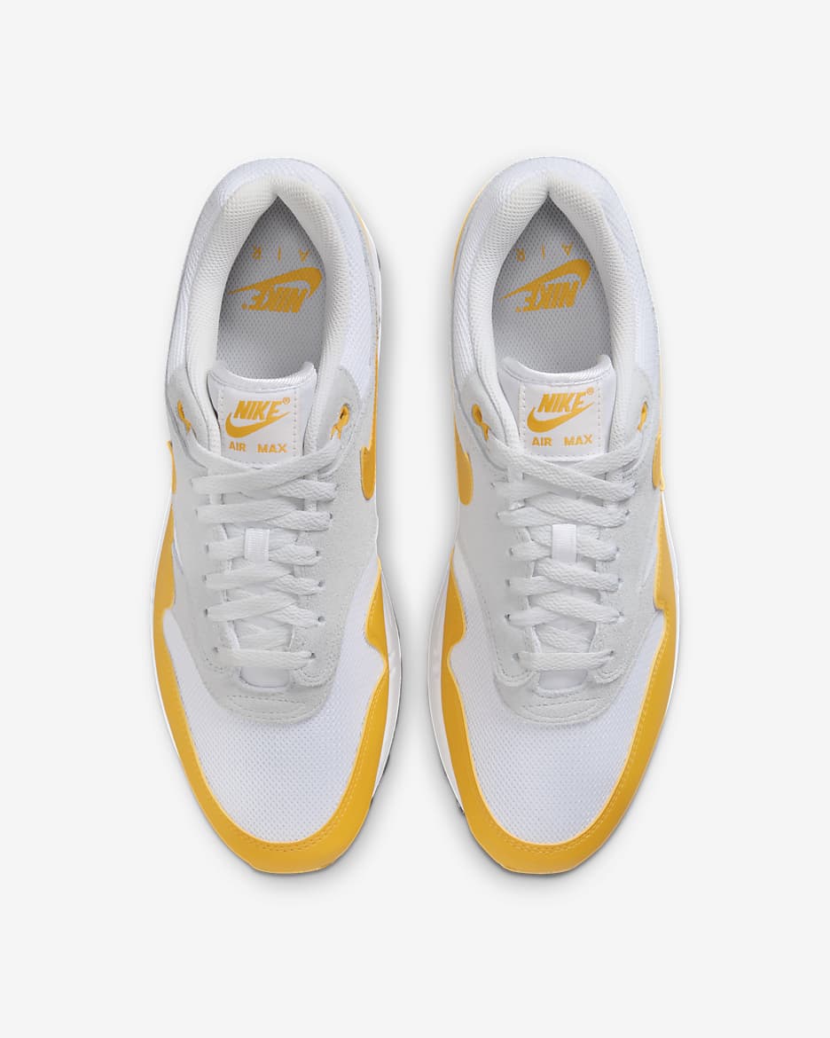 Nike Air Max 1 Essential Men's Shoes - White/Pure Platinum/Black/University Gold