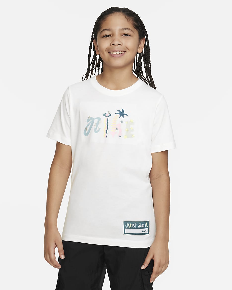 Nike Sportswear Big Kids' T-Shirt - White