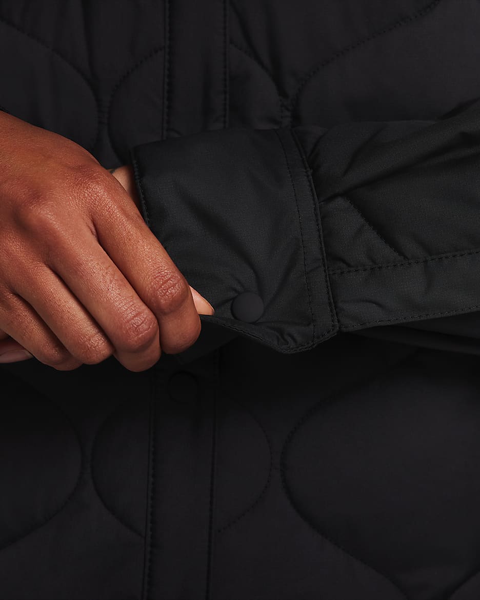 Nike Sportswear Essential Women's Quilted Trench - Black/White