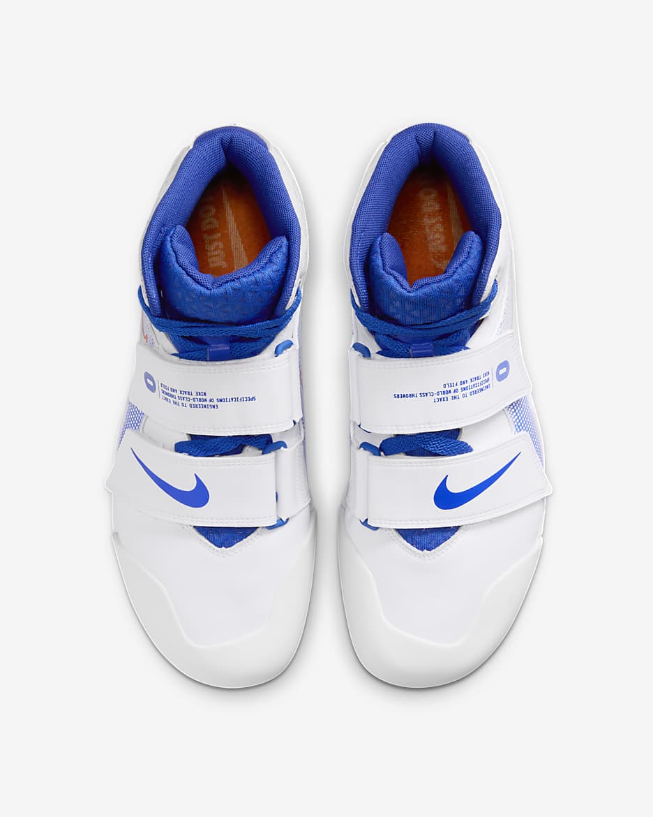 Nike Zoom Javelin Elite 3 Zapatillas de lanzamiento con clavos Track & Field - Blanco/Racer Blue/Lime Blast/Blanco