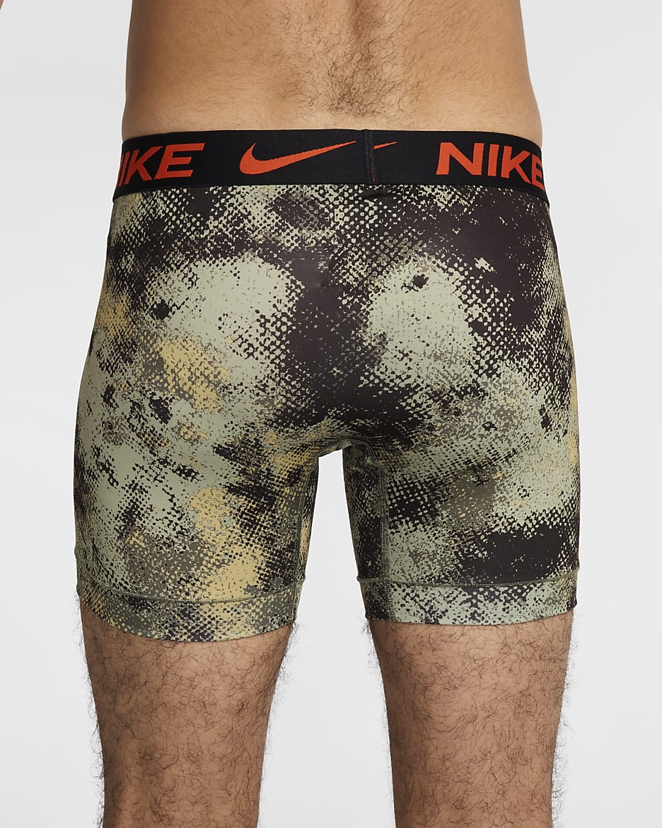 Nike Dri-FIT Essential Micro Men's Boxer Briefs (3-Pack) - Medium Olive