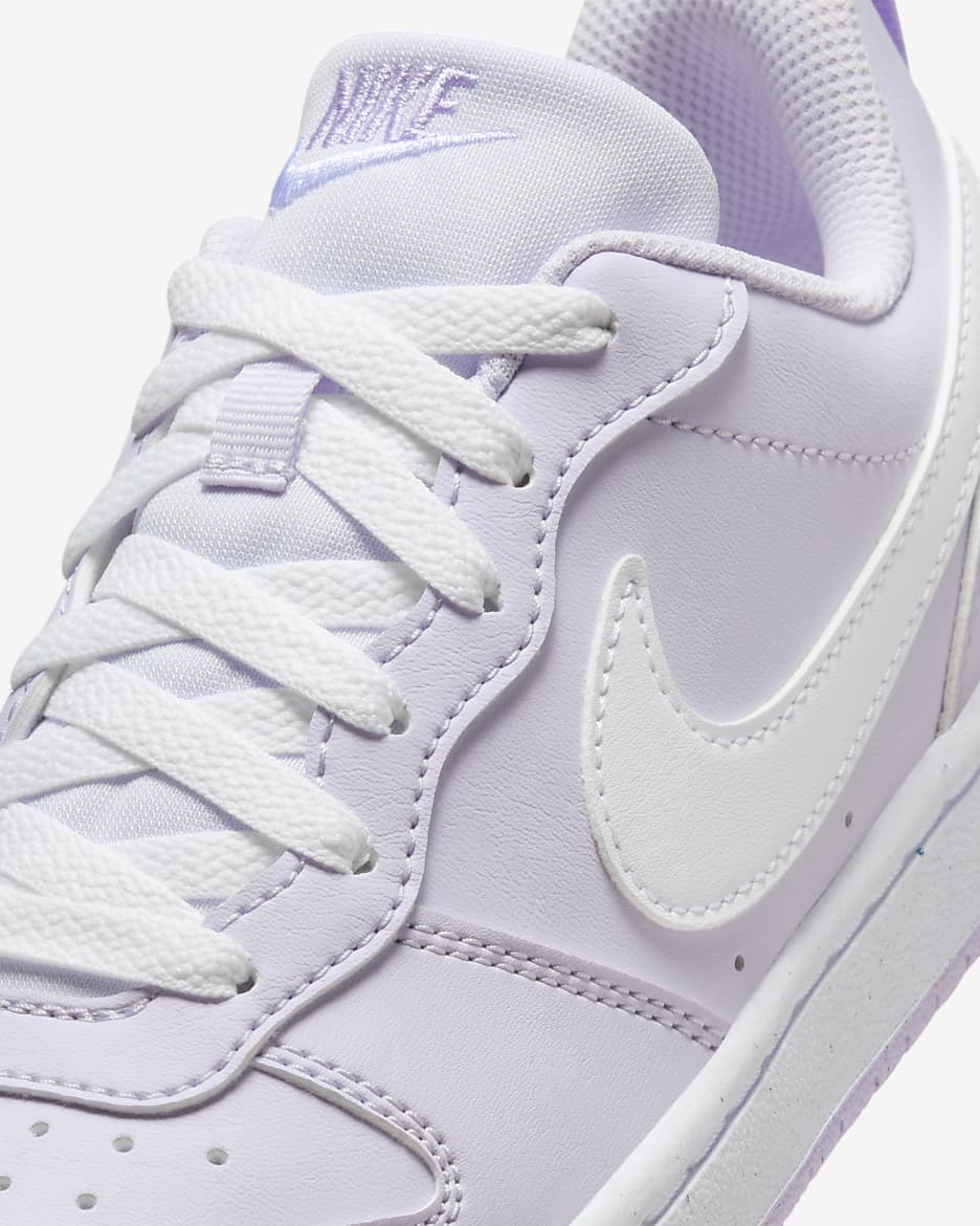 Nike Court Borough Low Recraft Big Kids' Shoes - Barely Grape/Lilac Bloom/White