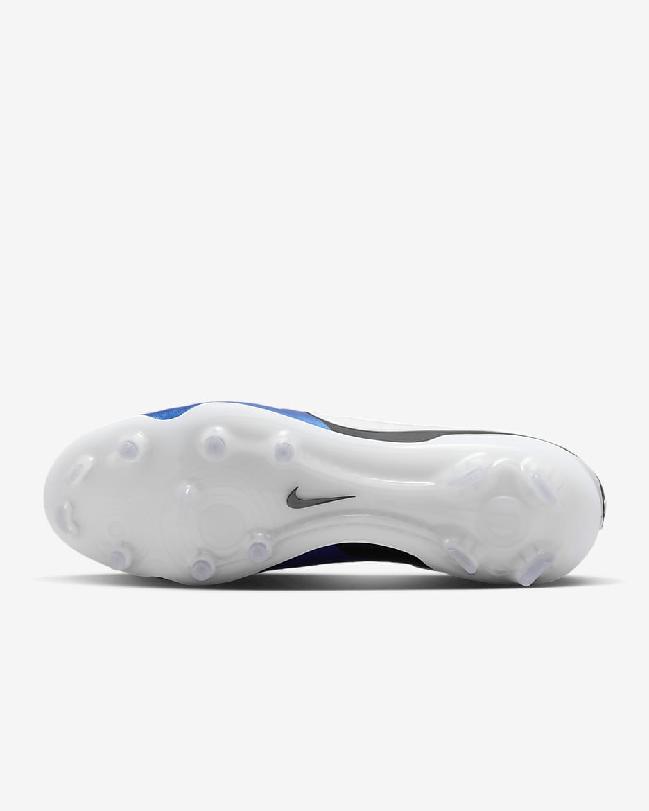 Chaussure de foot basse à crampons pour terrain sec Nike Tiempo Legend 10 Elite - Soar/Blanc