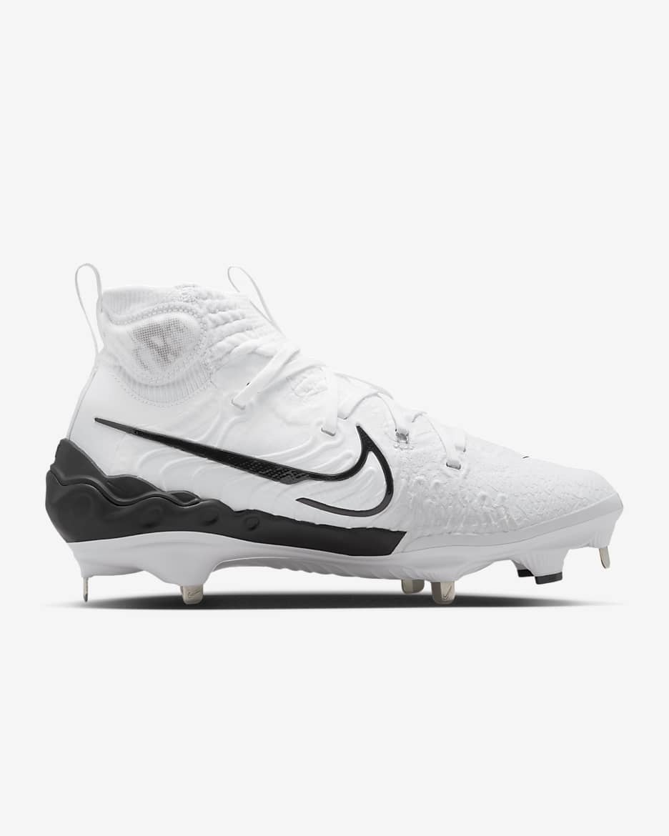 Tacos de béisbol para hombre Nike Alpha Huarache NXT - Blanco/Tinte azul/Platino puro/Negro