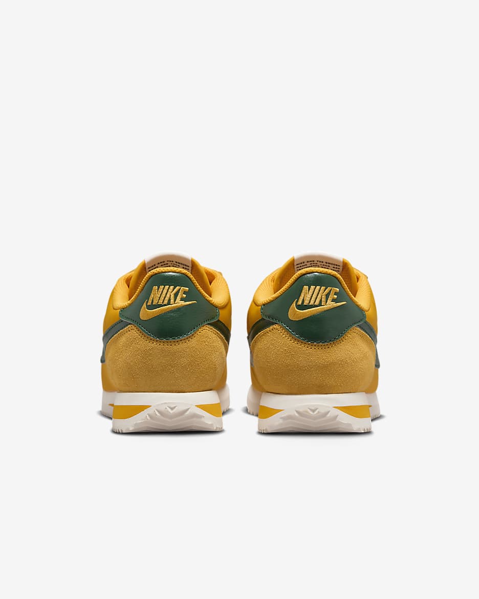 Nike Cortez Textile Shoes - Yellow Ochre/Safety Orange/Black/Gorge Green