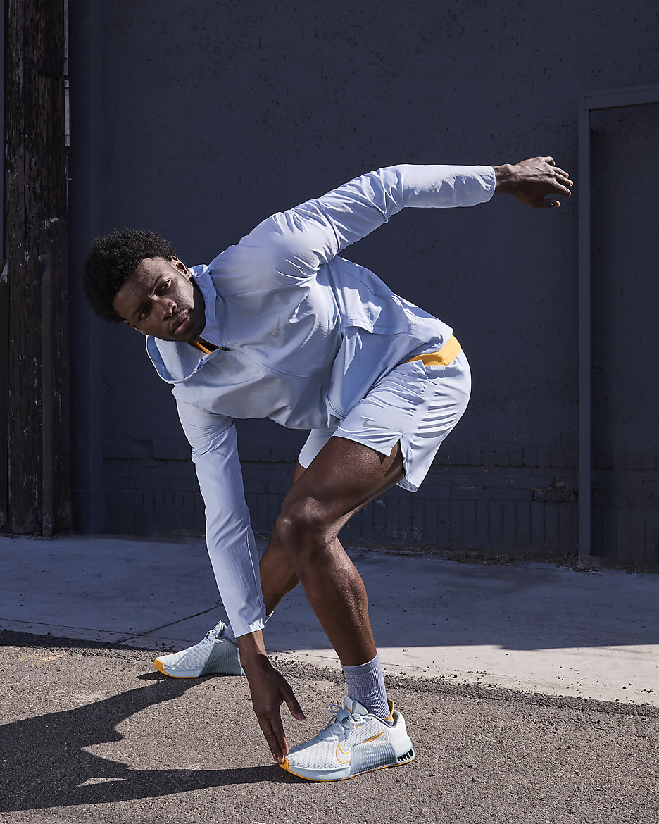 Tenis de entrenamiento para hombre Nike Metcon 9 - Gris fútbol/Azul militar claro/Pizarra cenizo/Reloj de sol