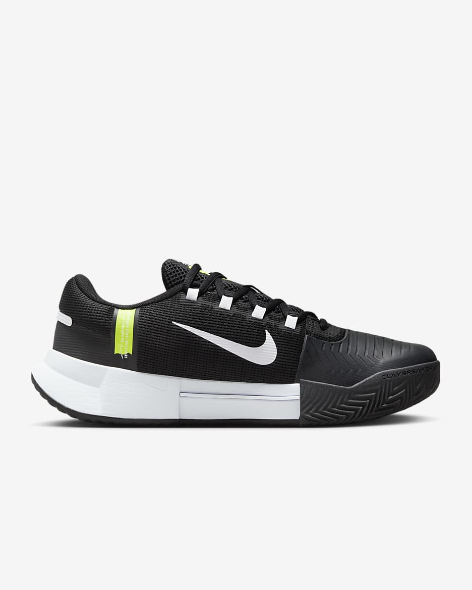 Nike Air Zoom GP Challenge 1 Herren-Tennisschuh für Sandplätze - Schwarz/Schwarz/Weiß