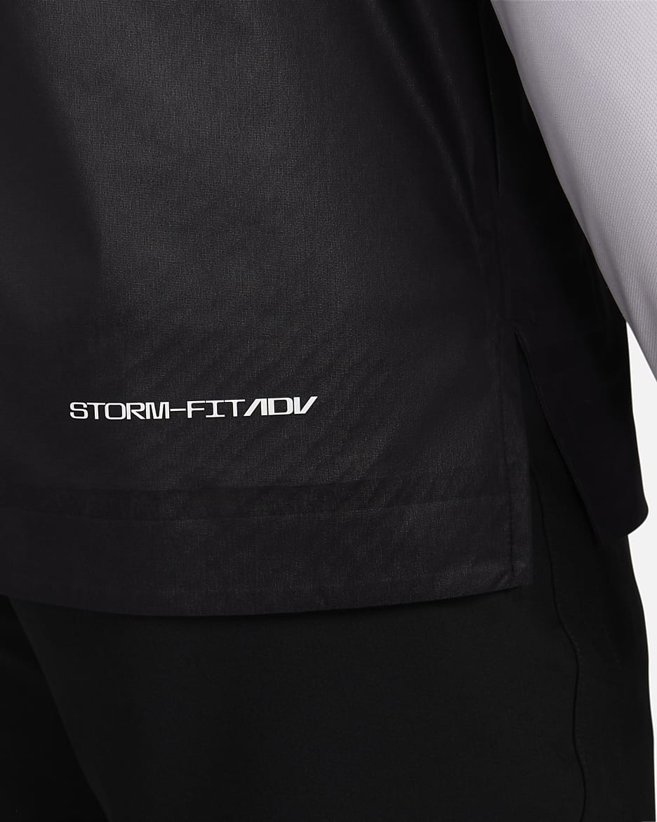 Nike Storm-FIT ADV golfbodywarmer voor heren - Zwart/Zwart/Anthracite/Wit