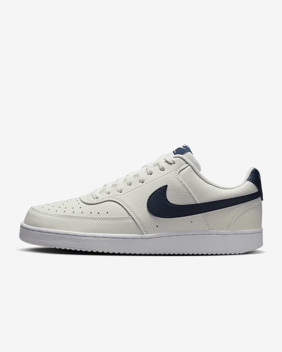 Tenis para hombre Nike Court Vision Low - Vela/Blanco/Azul marino militar
