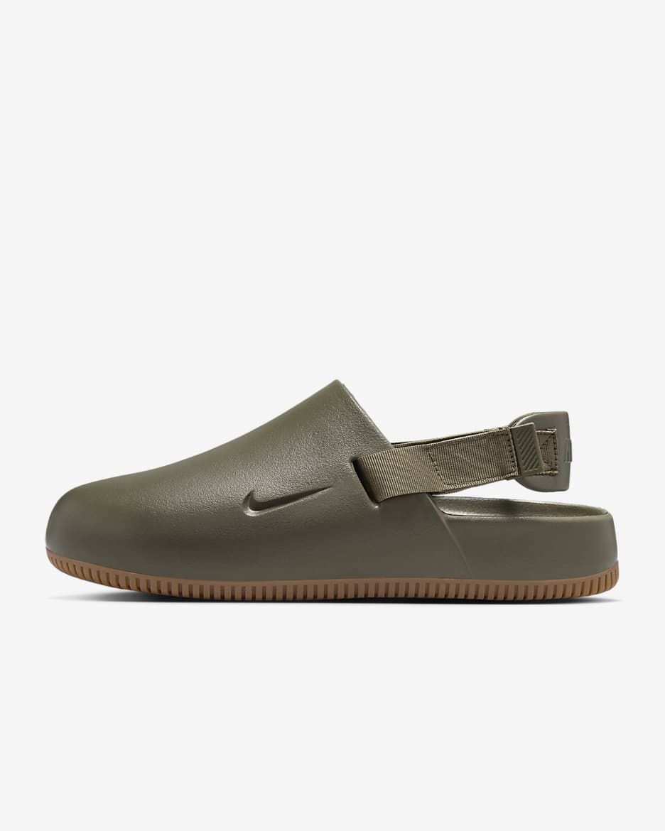 Nike Calm Men's Mules - Medium Olive/Gum Medium Brown/Medium Olive