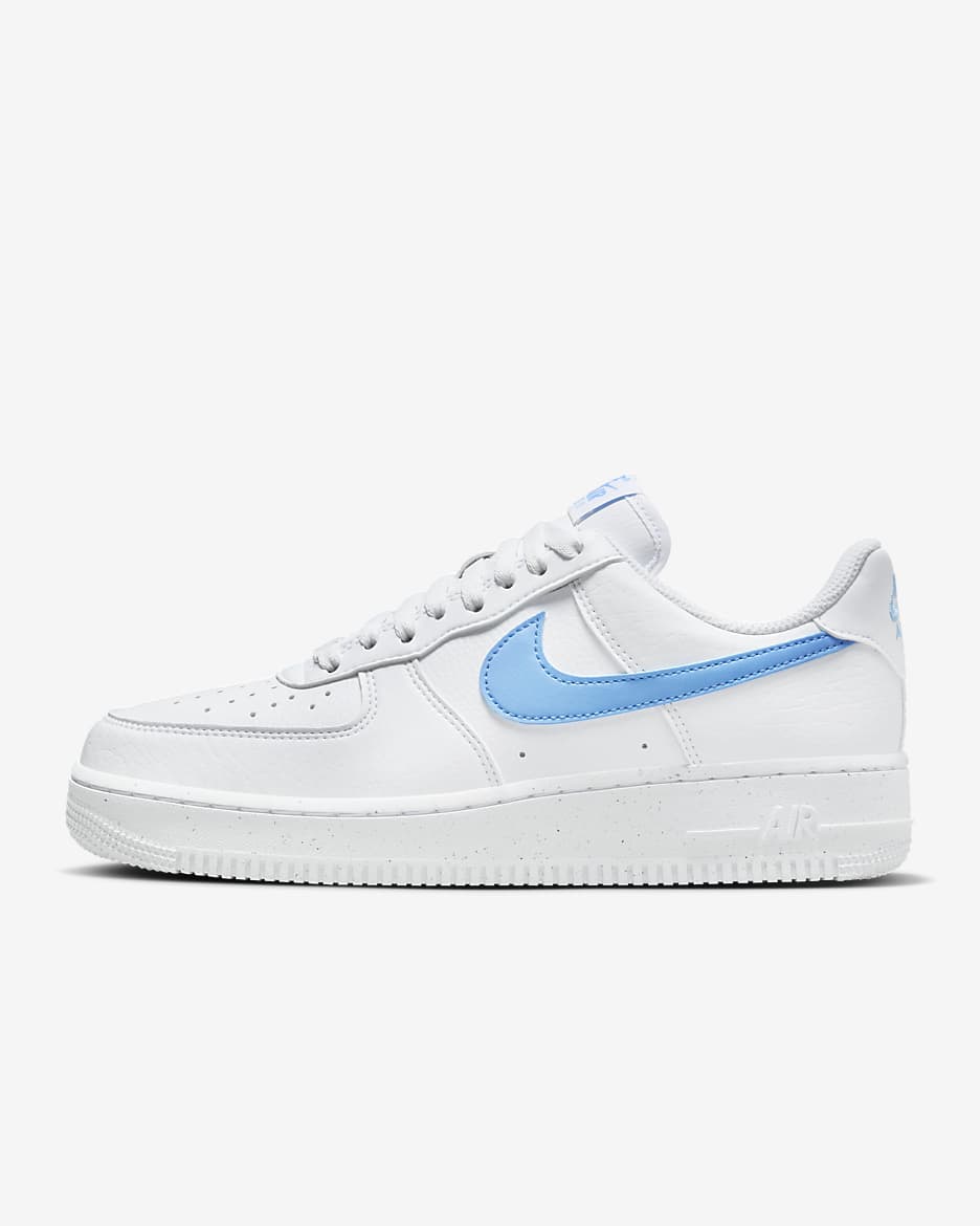 Nike Air Force 1 '07 Next Nature Women's Shoes - White/White/Volt/University Blue