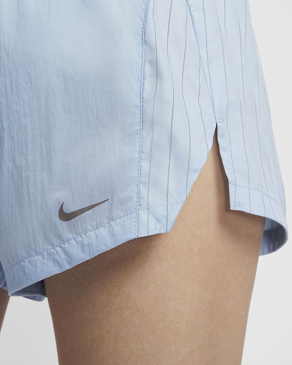 Nike Running Division Women's Mid-Rise 8cm (approx.) Brief-Lined Running Shorts - Light Armoury Blue