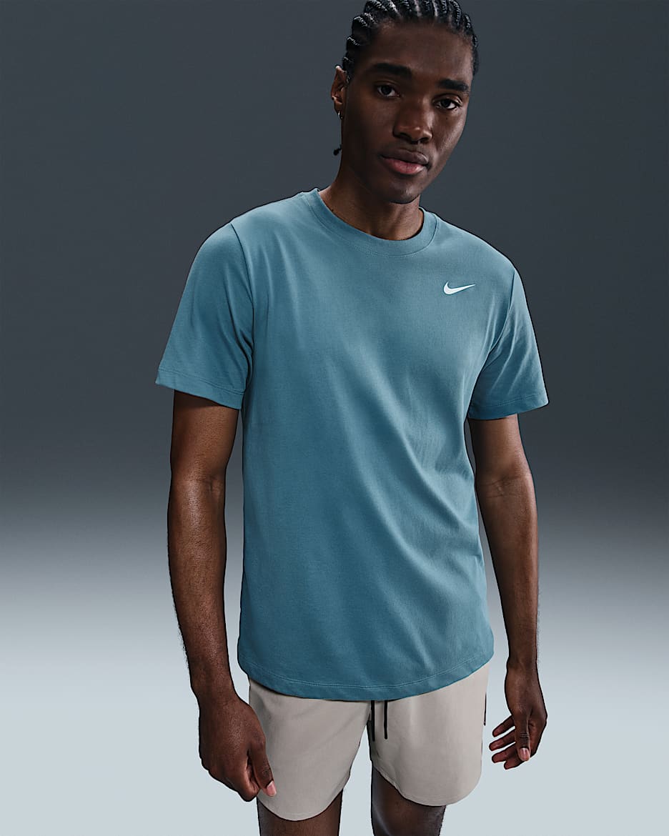 Nike Dri-FIT Men's Fitness T-Shirt - Smoky Blue