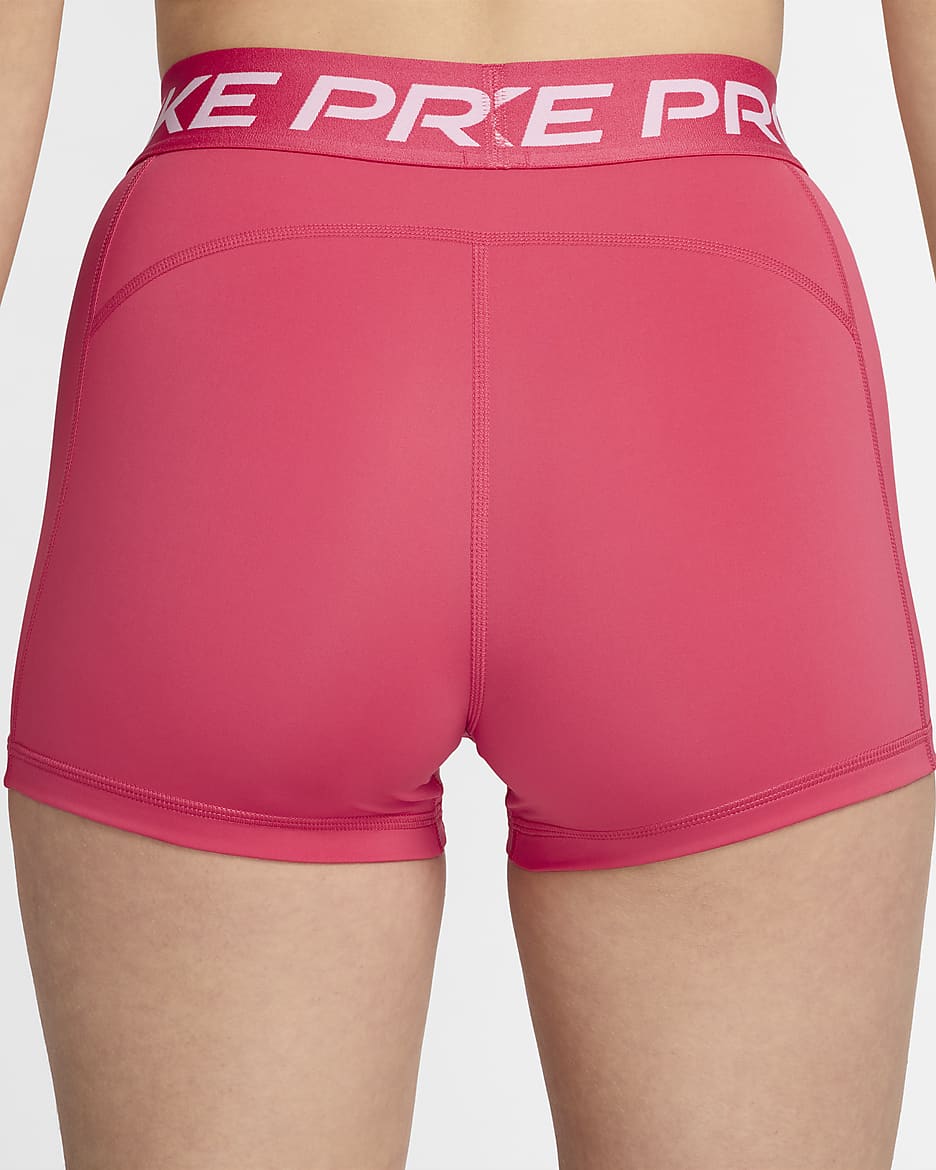 Nike Pro Women's 3" Shorts - Aster Pink/White