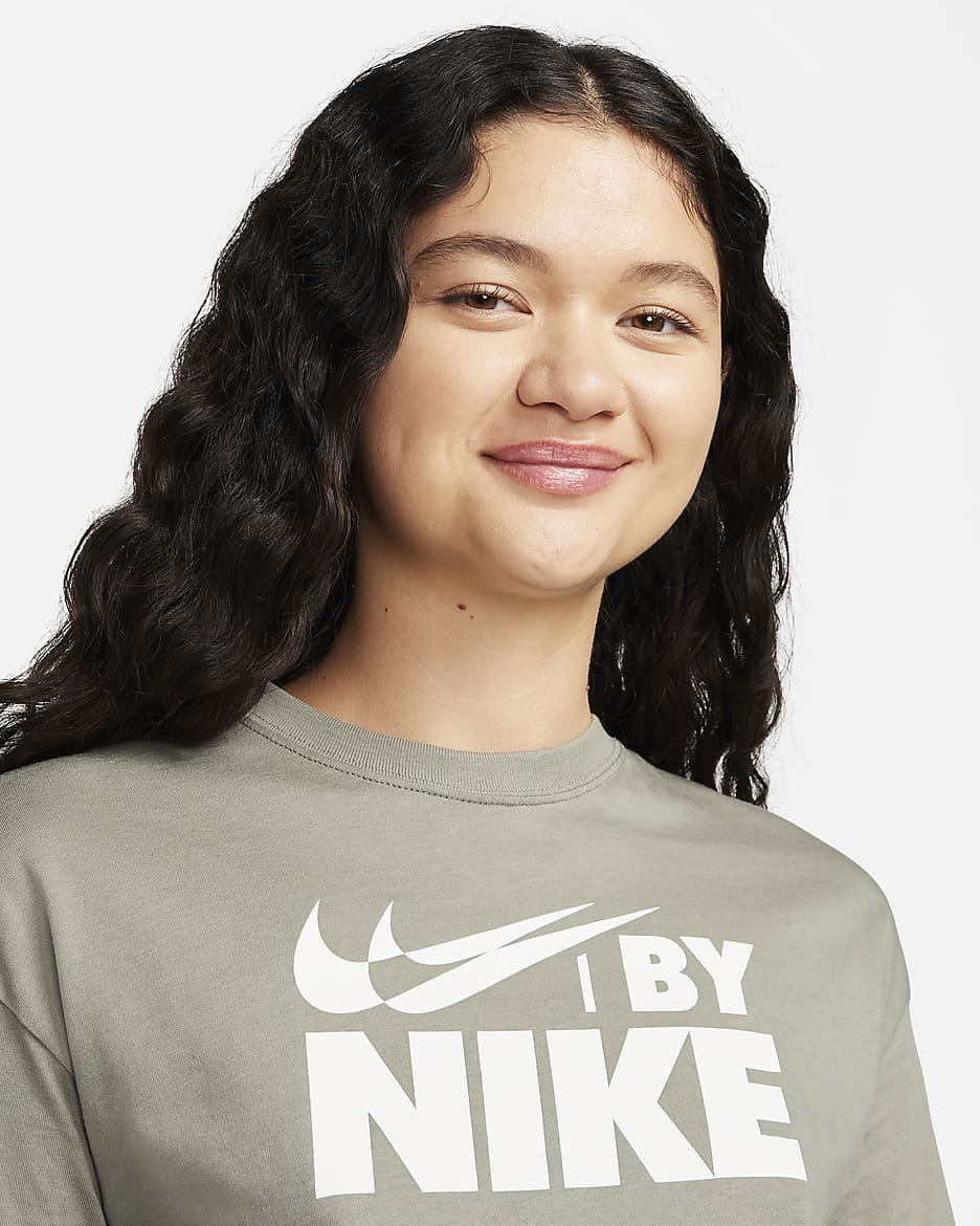 T-shirt corta Nike Sportswear – Donna - Dark Stucco/Sail