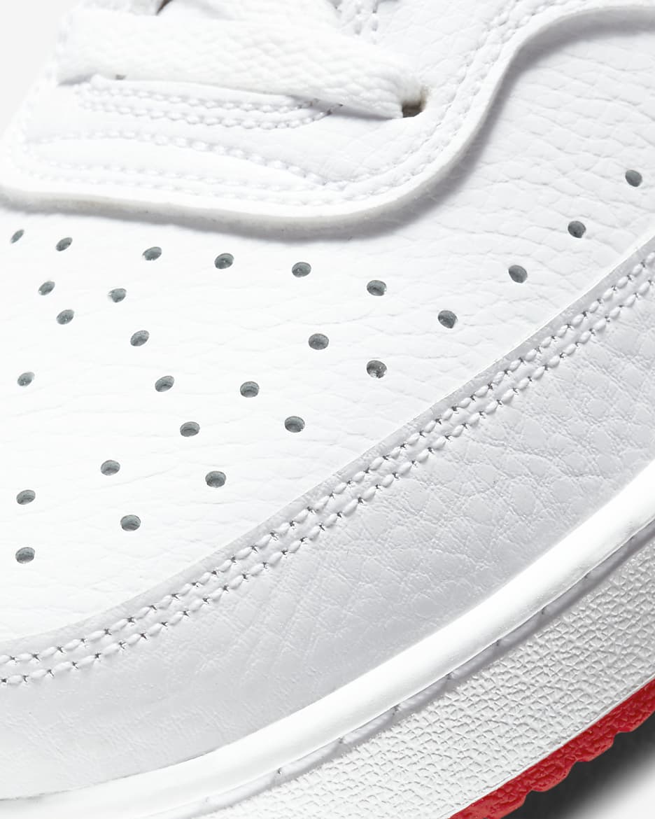 Nike Court Vision Low Shoes - White/University Red