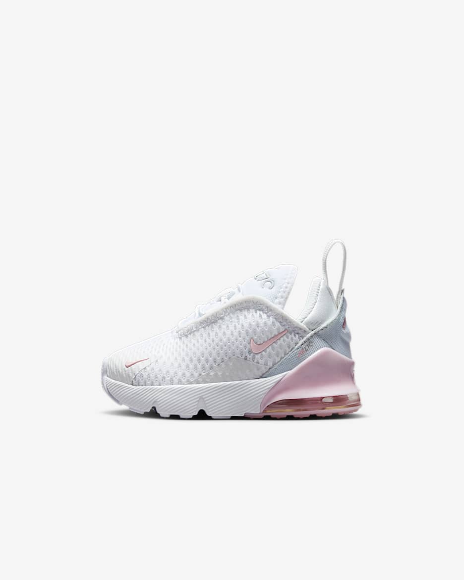 Nike Air Max 270 Schoen voor baby's/peuters - Wit/Light Smoke Grey/Pink Foam