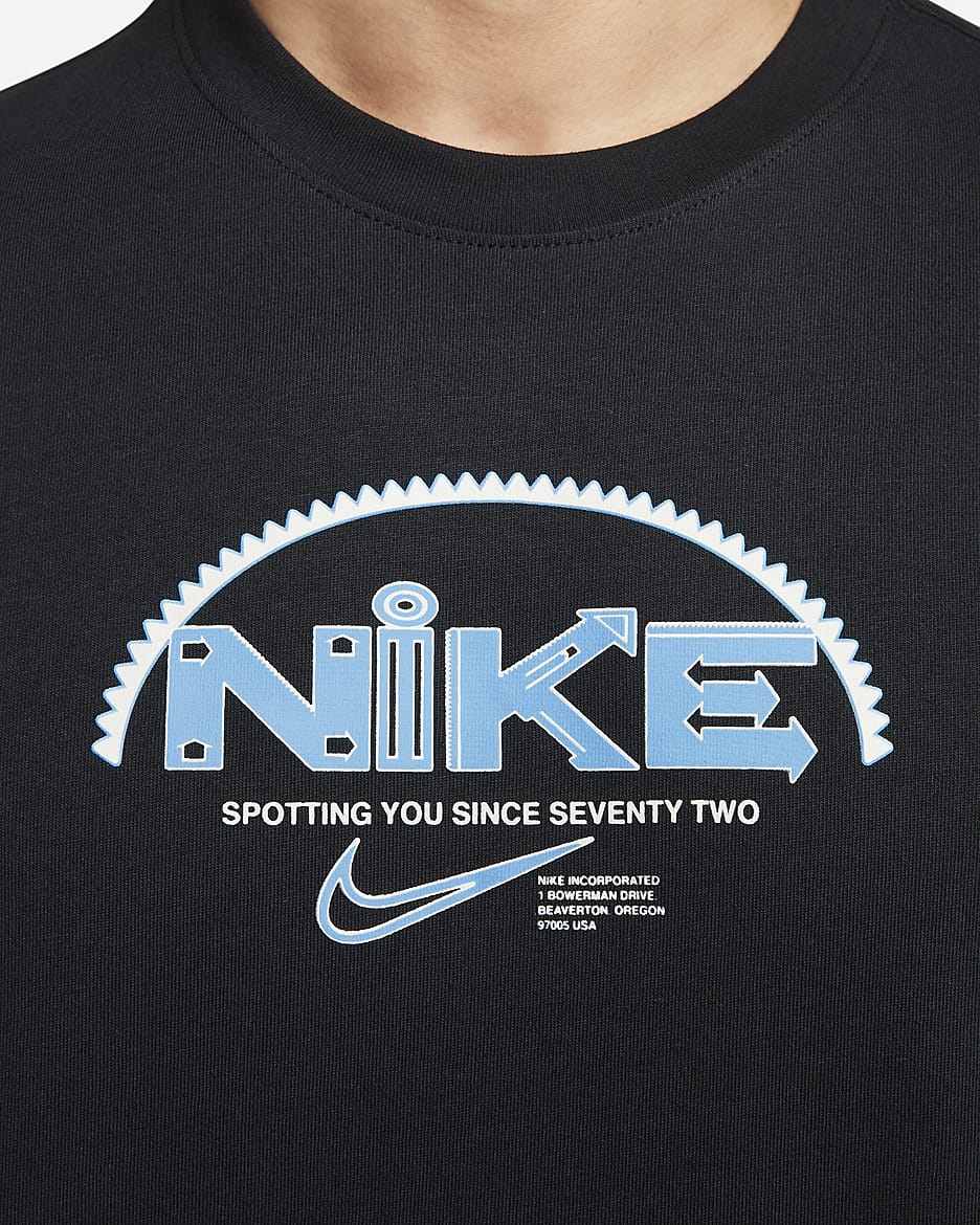 Nike fitnessshirt voor heren - Zwart