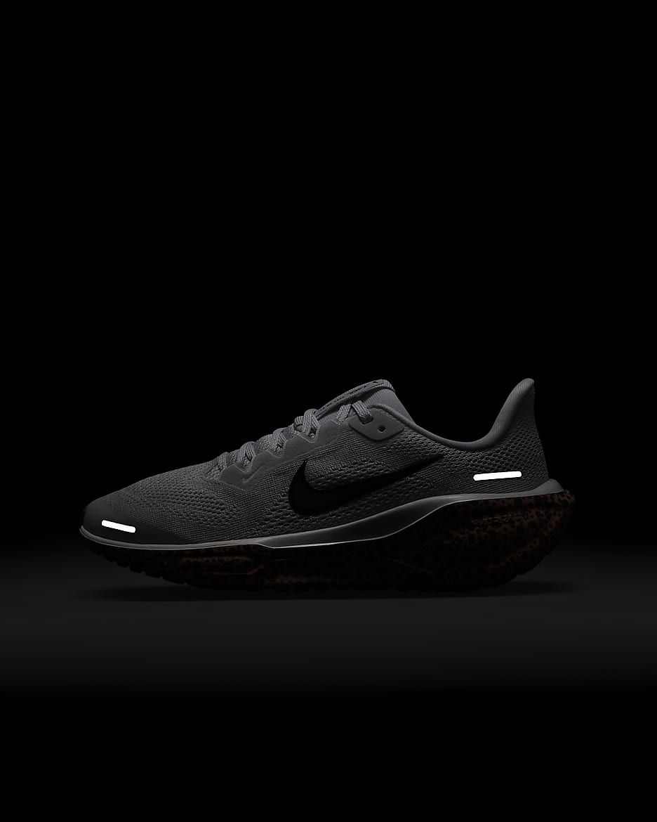 Löparsko för hårt underlag Nike Pegasus 41 Electric för ungdom - Football Grey/Total Orange/Dark Obsidian