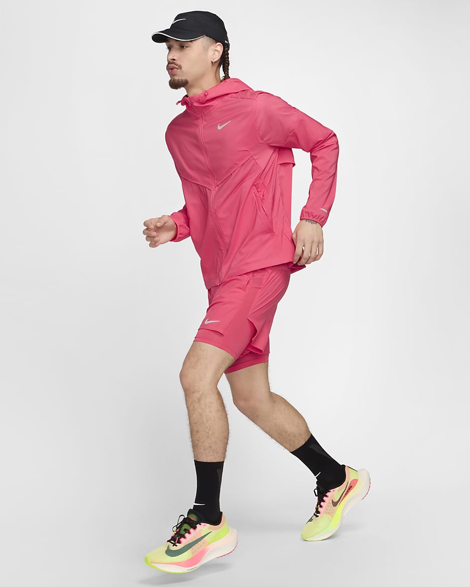 Chamarra de correr Repel para hombre Nike Windrunner - Rosa margarita/Rosa margarita